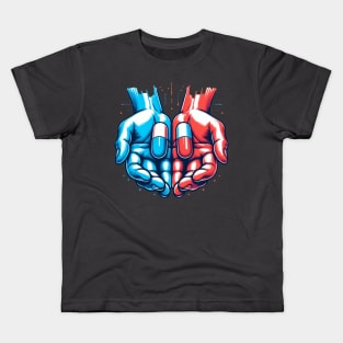 Blue or Red? Kids T-Shirt